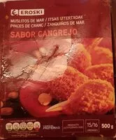 Mängden socker i Muslitos de Mar. Sabor cangrejo