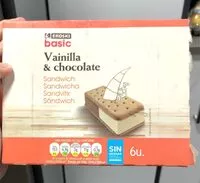 Mängden socker i Sandwich vainilla y chocolate