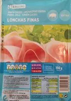 Mängden socker i Jamón cocido lonchas finas