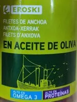 Mängden socker i Filetes de anchoa en aceite oliva