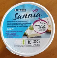 Mängden socker i Queso fundido light