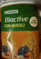 Mängden socker i Biactive con muesli