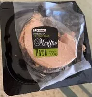 Mängden socker i Pate de foie gras de pato