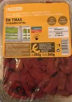 Mängden socker i Pimientos rojos asados en tiras