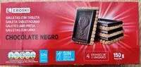 Mängden socker i Galletas con tableta chocolate negro