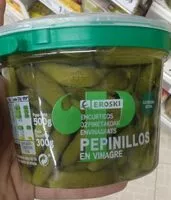 Mängden socker i Pepinillos en vinagre