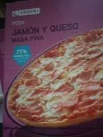 Mängden socker i Pizza jamón y queso