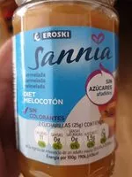 Mängden socker i Mermelada diet melocotón