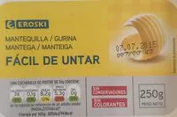 Mängden socker i Mantequilla