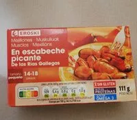 Mängden socker i Mejillones en escabeche picante de las rias gallegas