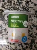 Mängden socker i Biactive desnatado natural