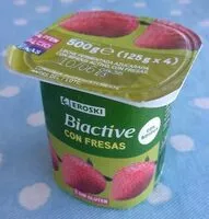 Mängden socker i Biactive con fresas