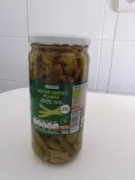 Mängden socker i Judías verdes planas troceadas