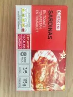 Mängden socker i Sardinas en tomate