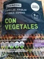 Mängden socker i Espirales con vegetales