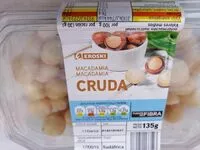 Mängden socker i Macadamia cruda