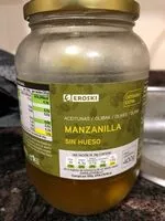 Mängden socker i Aceitunas manzanilla sin hueso