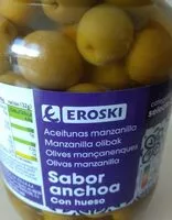 Mängden socker i Aceitunas manzanilla sabor anchoa con hueso