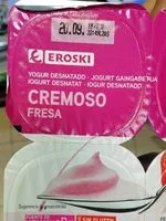 Mängden socker i Yogur desnatado cremoso fresa
