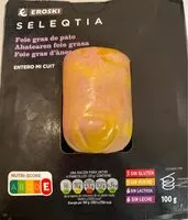 Mängden socker i Foie gras de pato entero mi cuit