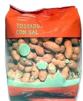 Mängden socker i Cacahuetes tostados con sal