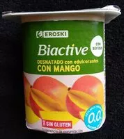 Mängden socker i Biactive desnatado con mango