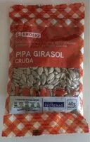 Mängden socker i Pipa girasol cruda