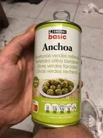 Mängden socker i Aceitunas rellenas de anchoa