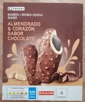 Mängden socker i Bombón almendrado y corazón sabor chocolate