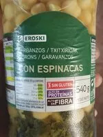 Mängden socker i Garbanzos con espinacas