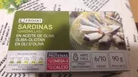 Mängden socker i Sardinas A/Oliva