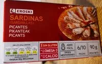 Mängden socker i Sardinas picantes