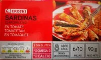Mängden socker i Sardinillas en tomate