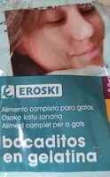 Mängden socker i Bocaditos en gelatina