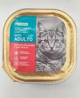 Mängden socker i Alimento de gatos, paté con salmón y trucha