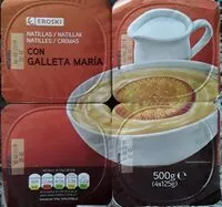 Mängden socker i Natillas con galleta