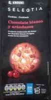 Mängden socker i Seleqtia, cookies de chocolate blanco y arándanos