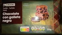 Mängden socker i Turrón de chocolate con galleta negra