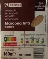 Mängden socker i Almendra marcona frita