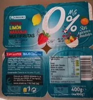 Mängden socker i Gelatina multifrutas 0%