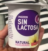 Mängden socker i Yogur natural azucarado sin lactosa