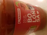 Mängden socker i Salsa boloñesa