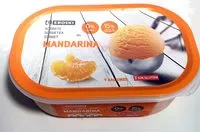 Mängden socker i Sorbet mandarina