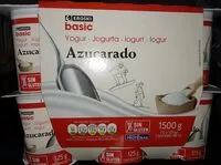 Mängden socker i Yogur natural azucarado