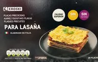 Mängden socker i Placas precocidas para lasaña