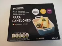 Mängden socker i Placas precocidas para canelones