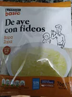 Mängden socker i Sopa de ave con fideos