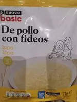Mängden socker i Sopa de pollo con fideos