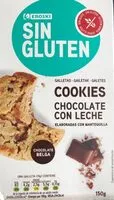Mängden socker i Cookies sin gluten chocolate con leche