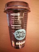 Mängden socker i Café con leche Eroski